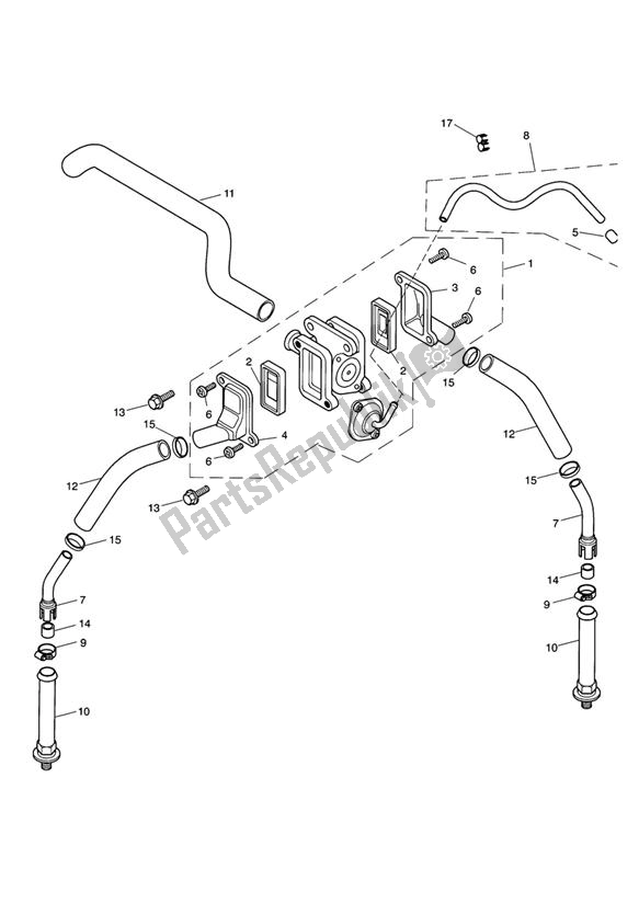 Alle onderdelen voor de Emissiebeperking van de Triumph America Carburettor 790 2002 - 2007